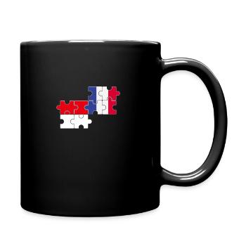 Indonésie France Drapeau Indonésien - Mug uni - noir - Droite