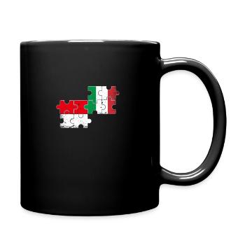 Indonésie Italie Vintage Flag Indonésien - Mug uni - noir - Droite
