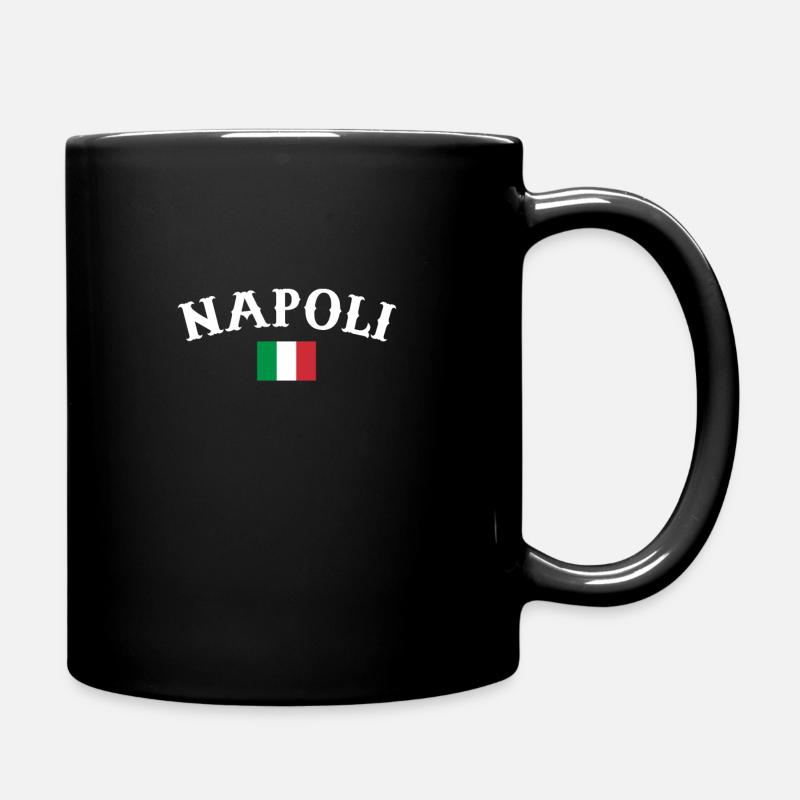 Naples Italie Drapeau italien Italien - Mug uni - noir