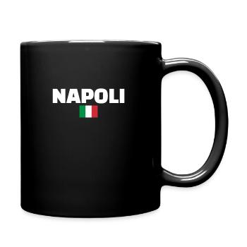 Naples Italie Drapeau italien Italien - Mug uni - noir - Droite