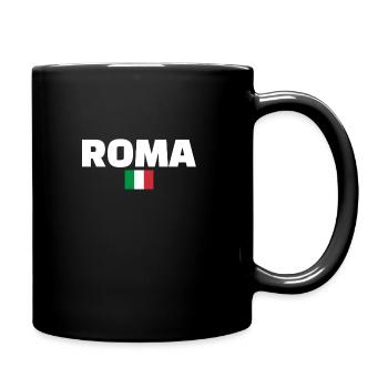 Roma Italy Italian flag Italian - Full Colour Mug - black - Right