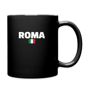 Roma Vintage Italie Drapeau Italien Italien - Mug uni - noir - Droite