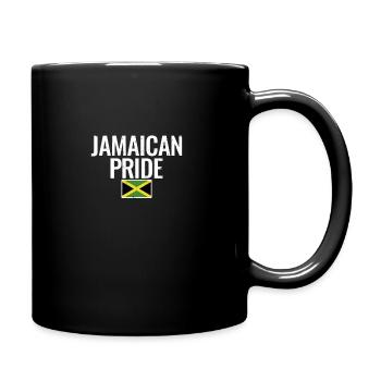 Jamaican Pride Vintage Jamaica Flag Jamaican - Full Colour Mug - black - Right