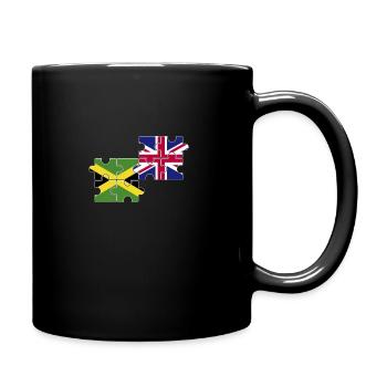 Jamaika UK Flagge Britisch Jamaikanisch - Tasse einfarbig - Schwarz - Rechts