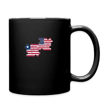 Liberia USA Flag Libériens américains - Mug uni - noir - Droite