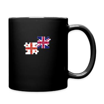 Georgia UK Flag British Georgian - Full Colour Mug - black - Right