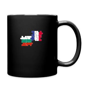 Bulgarien Frankreich Flagge Französisch Bulgare - Tasse einfarbig - Schwarz - Rechts