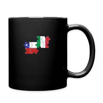 Chile Italy Flag Italian Chilean - Full Colour Mug - black - Right