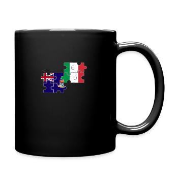 Îles Caïmans Italie Drapeau italien - Mug uni - noir - Droite