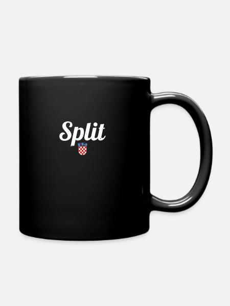 Armoiries Split Vintage Drapeau croate - Mug uni - noir