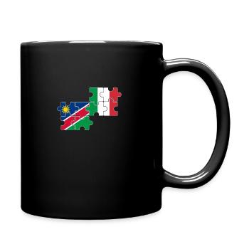 Namibia Italien Flagge Italienisch Namibier - Tasse einfarbig - Schwarz - Rechts