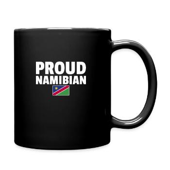 Proud Namibian Namibia Namibische Flagge Namibier - Tasse einfarbig - Schwarz - Rechts
