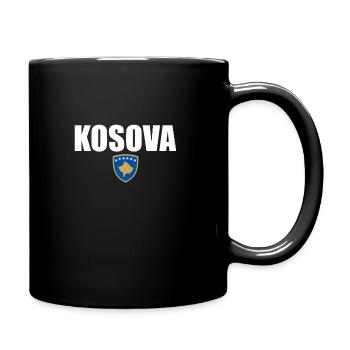 Kosova Kosovo Kosovarische Flagge Kosovare - Tasse einfarbig - Schwarz - Rechts