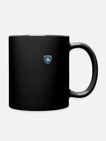 Kosovo Wappen Kosovarische Flagge Kosovare - Tasse einfarbig - Schwarz