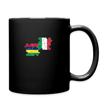 Mauritius Italy Flag Italian Mauritian - Full Colour Mug - black - Right