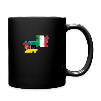 Mozambique Italy flag Italian Mozambican - Full Colour Mug - black - Right