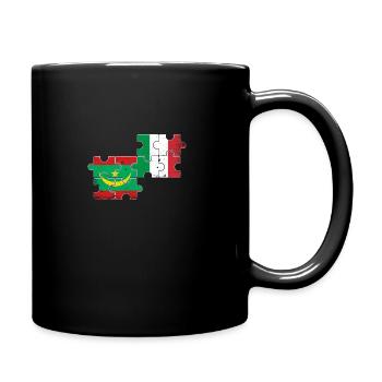 Mauretanien Italien Vintage Flagge Mauretanier - Tasse einfarbig - Schwarz - Rechts