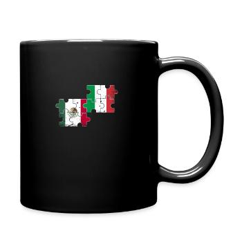 Mexico Italy Vintage Flag Mexicans - Full Colour Mug - black - Right