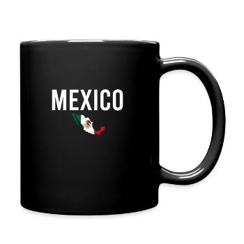 Mexiko Karte Mexikanische Flagge Mexikaner - Tasse einfarbig - Schwarz - Rechts