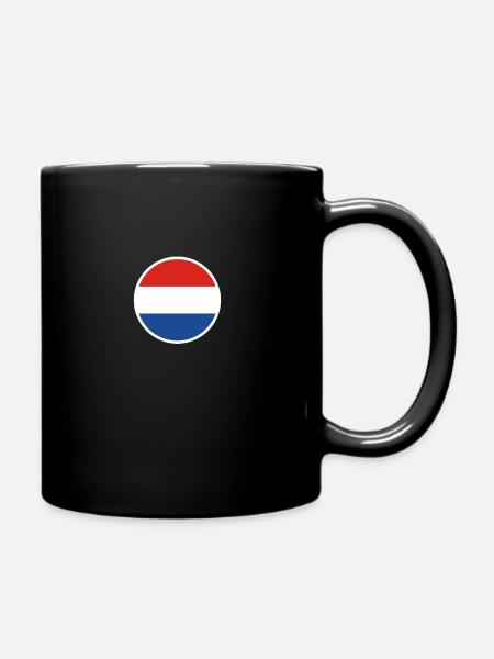 Netherlands Dutch flag Dutch - Full Colour Mug - black