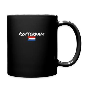 Rotterdam, Pays-Bas, Drapeau d’époque - Mug uni - noir - Droite