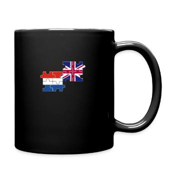 Pays-Bas Drapeau du Royaume-Uni Néerlandais britannique - Mug uni - noir - Droite