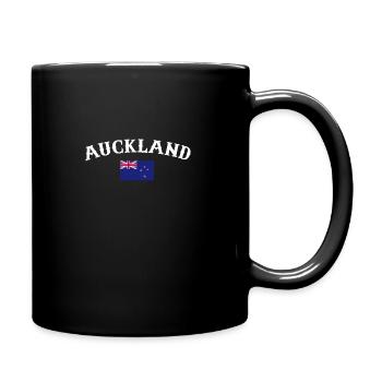 Auckland Nouvelle-Zélande Drapeau de la Nouvelle-Zélande - Mug uni - noir - Droite