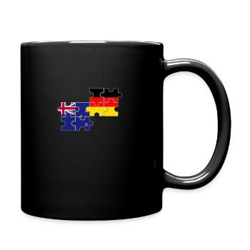 Nouvelle-Zélande Allemagne Drapeau Néo-Zélandais - Mug uni - noir - Droite