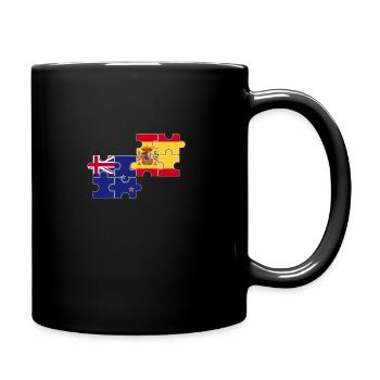 New Zealand Spain Flag New Zealand - Full Colour Mug - black - Right