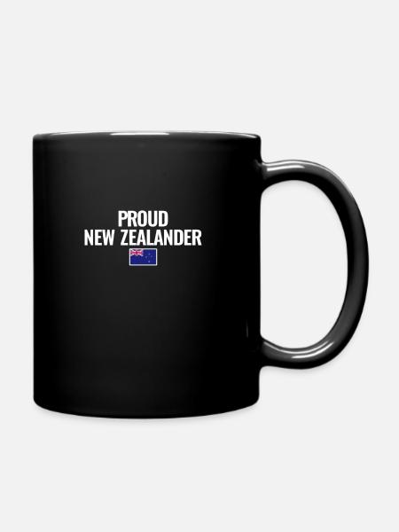 Proud New Zealander Neuseeland Flagge - Tasse einfarbig - Schwarz