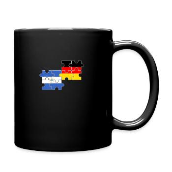 Nicaragua Allemagne Drapeau Allemands Nicaraguayens - Mug uni - noir - Droite