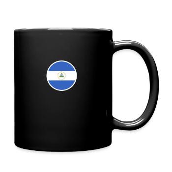 Flag of Nicaragua Nicaraguan - Full Colour Mug - black - Right