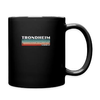 Trondheim Norway Retro Vintage Norwegen - Tasse einfarbig - Schwarz - Rechts