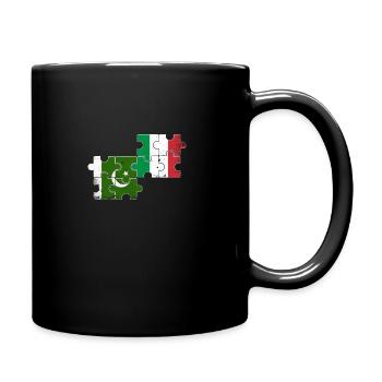 Pakistan Italy Vintage Flag Pakistani - Full Colour Mug - black - Right