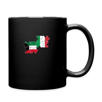 Kuwait Italien Flagge Italienisch Kuwaiter - Tasse einfarbig - Schwarz - Rechts