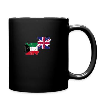 Kuwait UK Flagge Britischer Kuwaiter - Tasse einfarbig - Schwarz - Rechts
