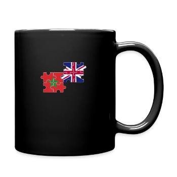 Maroc Royaume-Uni Drapeau Britannique Marocain - Mug uni - noir - Droite