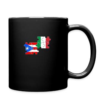 Porto Rico Italie Drapeau Portoricain - Mug uni - noir - Droite