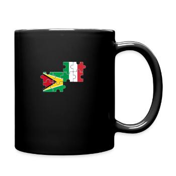 Drapeau de la Guyane, Italie, Guyanais - Mug uni - noir - Droite