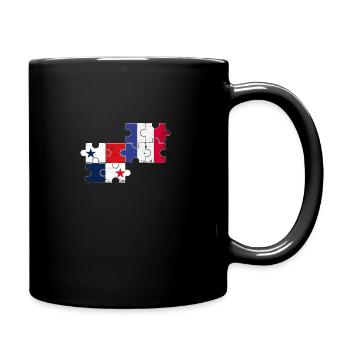 Panama France Vintage Drapeau Panama - Mug uni - noir - Droite