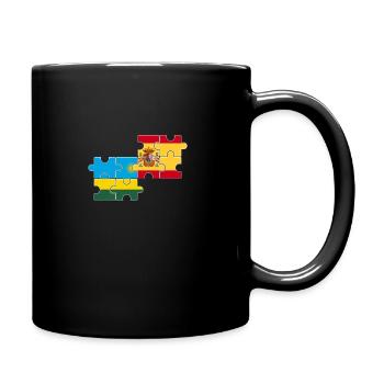 Ruanda Spanien Flagge Spanier Ruandese - Tasse einfarbig - Schwarz - Rechts