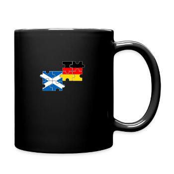 Schottland Deutschland Flagge Deutsch Schotte - Tasse einfarbig - Schwarz - Rechts