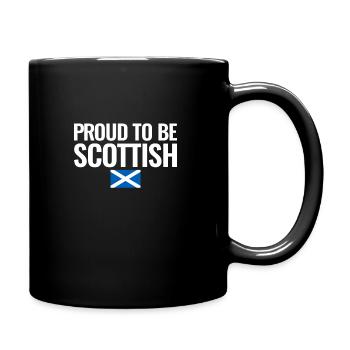 Proud To Be Scottish Scotland Flag Scottish - Full Colour Mug - black - Right