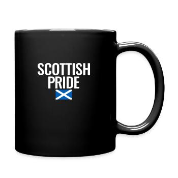 Scottish Pride Scotland Scottish Flag - Full Colour Mug - black - Right