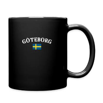 Göteborg Vintage Schweden Schwedische Flagge - Tasse einfarbig - Schwarz - Rechts