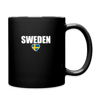 Suède Suède Drapeau suédois Suède Suède - Mug uni - noir - Droite