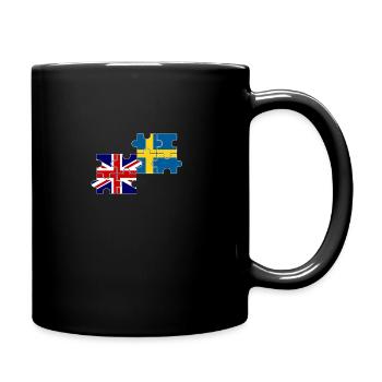 Suède Royaume-Uni Drapeau Suède britannique - Mug uni - noir - Droite