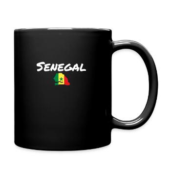 Senegal Map Flag Senegalese - Full Colour Mug - black - Right
