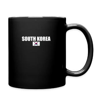 South Korea South Korea Flag Korean - Full Colour Mug - black - Right