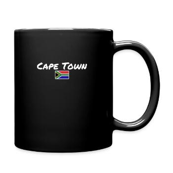 Cape Town South Africa Südafrika Flagge - Tasse einfarbig - Schwarz - Rechts